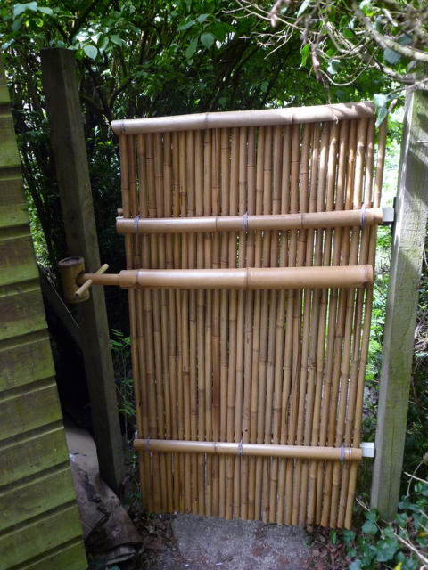 Bamboo garden gate. Various styles and sizes to order. 